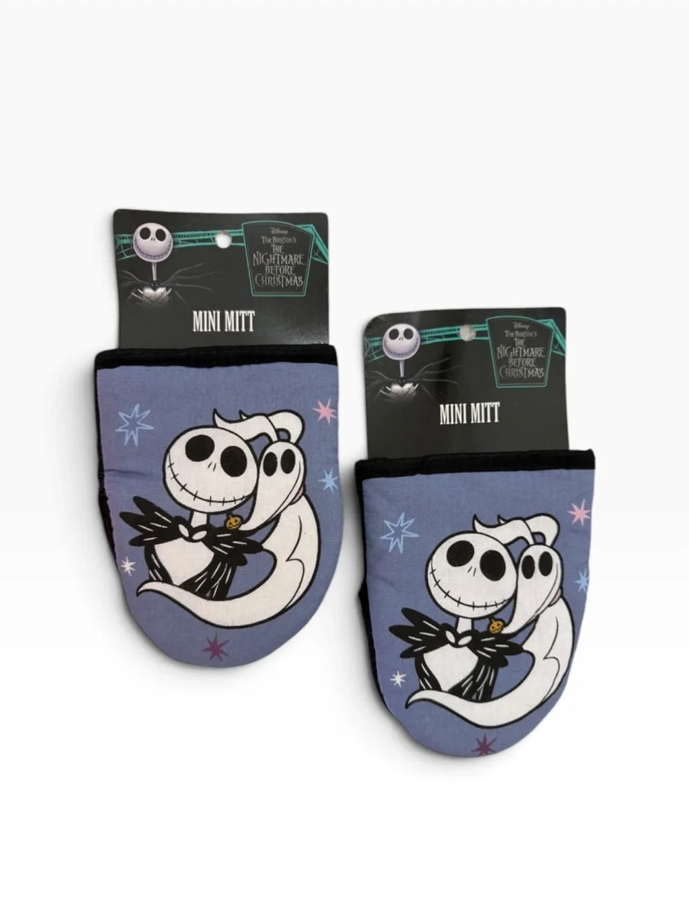 Disney Nightmare Before Christmas Jack Skellington Zero Mini Oven Mitt Set 2pk